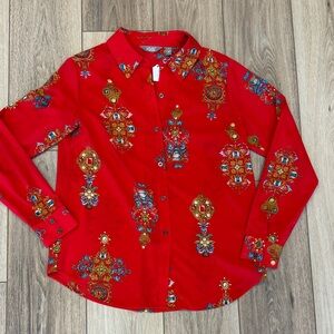 Motto Red Patterned Shirt